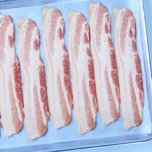 Bacon frais tranché 20 tranches / 2'' 16-18 tranches / lb), coupe du centre (Frais) 5KG