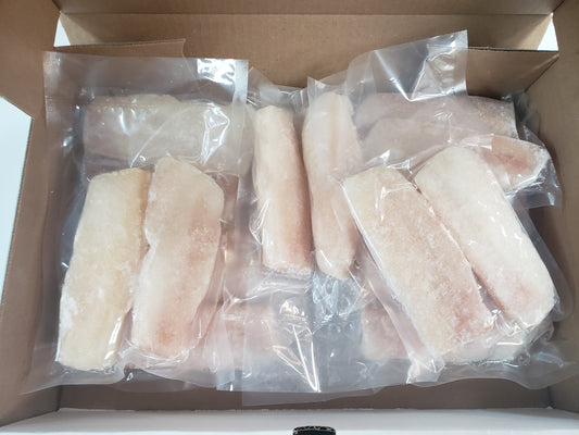 Caisse de longe d'Aiglefin congelé