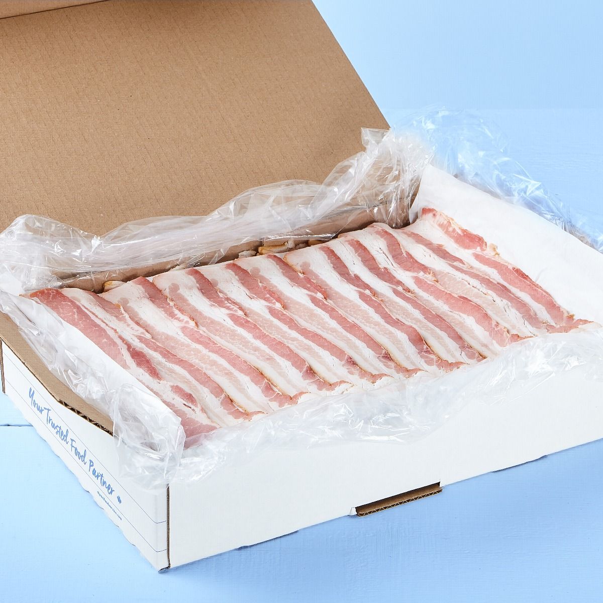 Bacon frais tranché étalé 22 tranches / 2'' ) fumé naturellement (Frais) 5KG