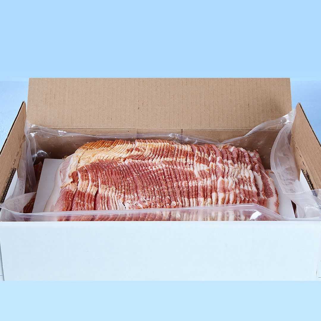 Bacon frais tranché 20 tranches / 2'' 16-18 tranches / lb), coupe du centre (Frais) 5KG